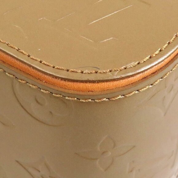 LOUIS VUITTON Monogram Matt Shelton Handbag Gold Brown - Picture 5 of 14